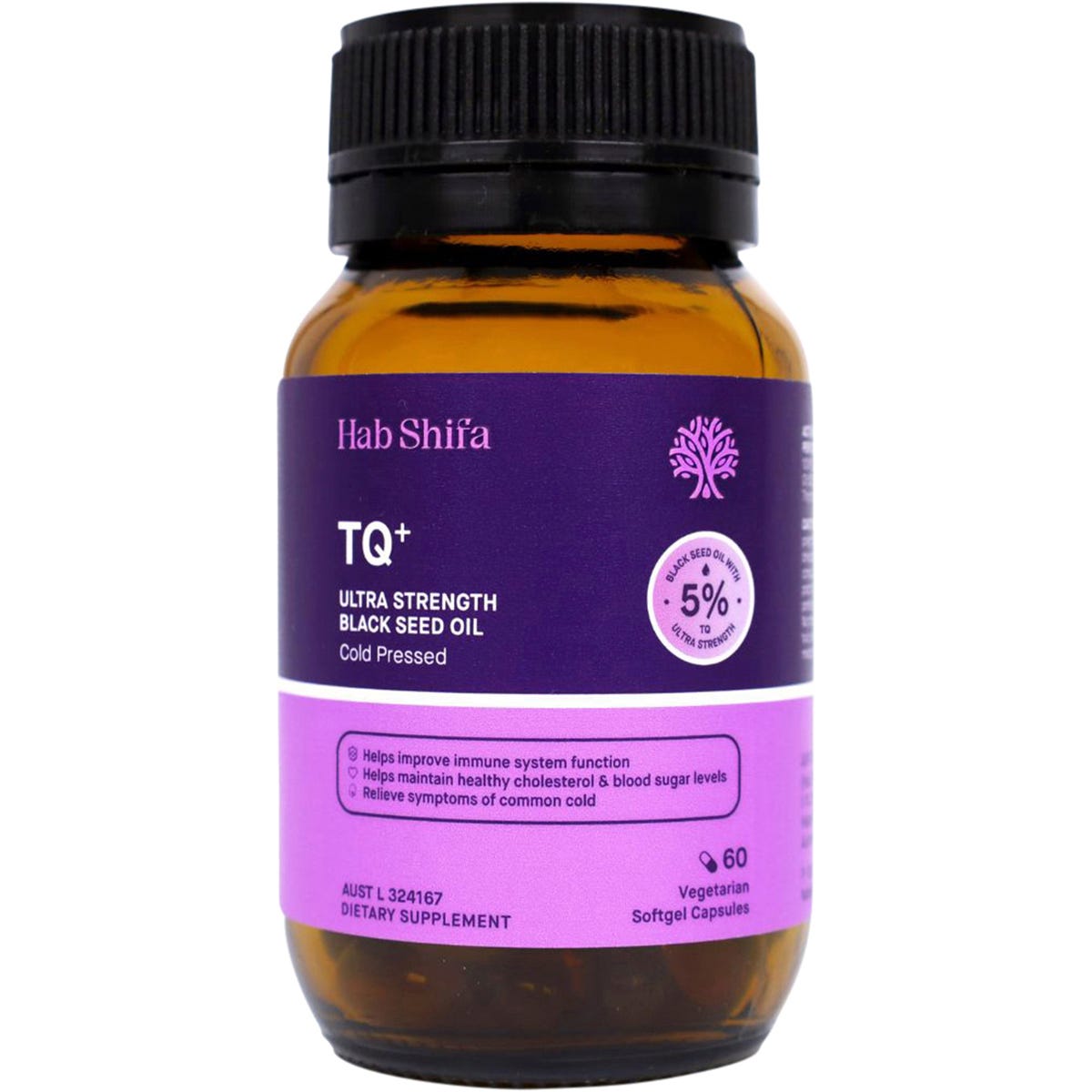 TQ+ Ultra Strength Black Seed Oil Vegecapsules 60 Caps