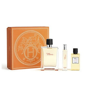 Hermes Terre D'hermes Man Set Eau De Toilette 100ml & Eau De Toilette 15ml & Hair & Body Sg 40ml