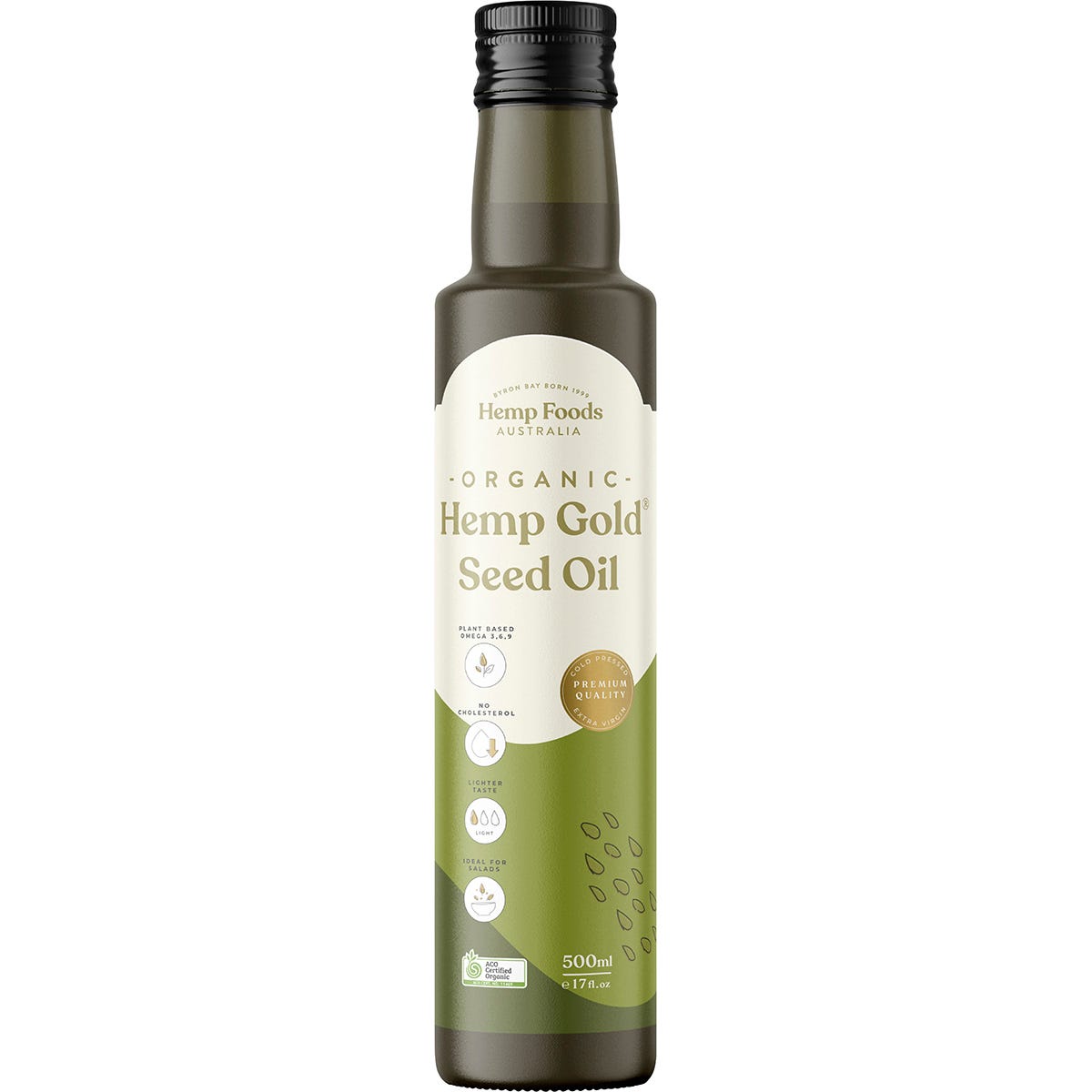 Organic Hemp Gold Seed Oil Contains Omega 3, 6 & 9 500ml