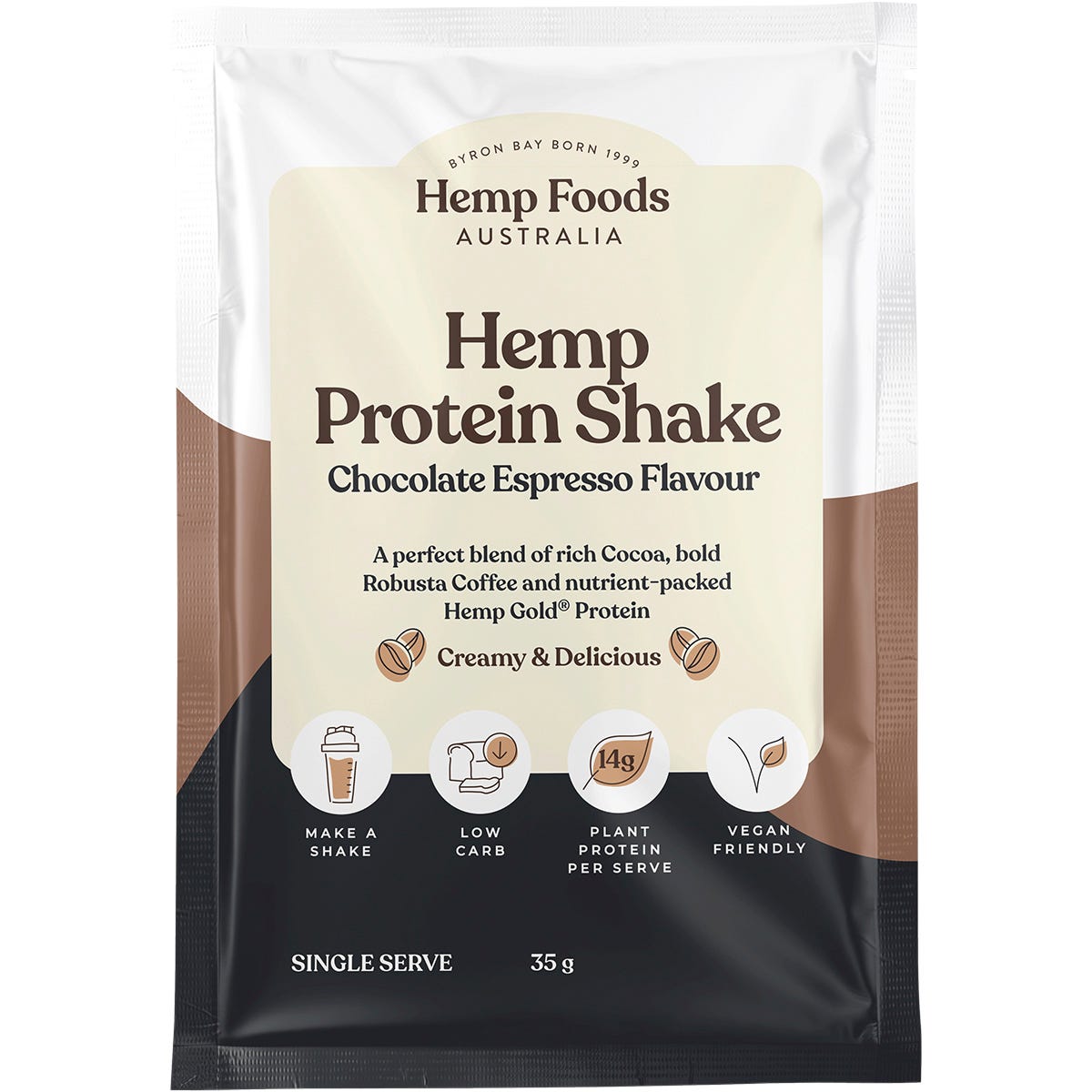 Organic Hemp Protein Shake Chocolate Espresso 7x35g
