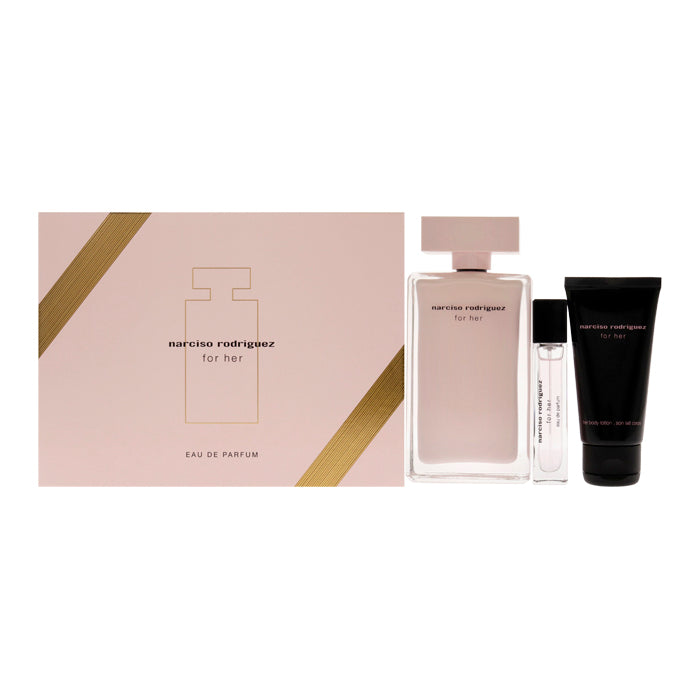 Narciso Rodriguez For Her Woman Set Eau De Parfum 100ml & Eau De Parfum 10ml & Bl 50ml (new Pack)