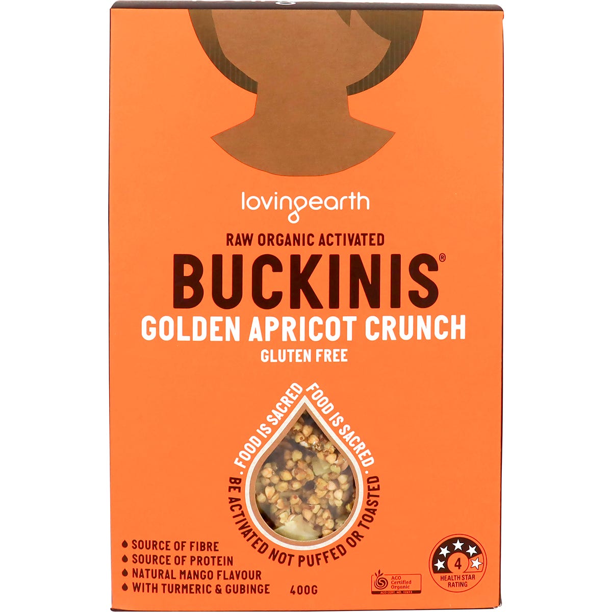 Buckinis Golden Apricot Crunch 400g