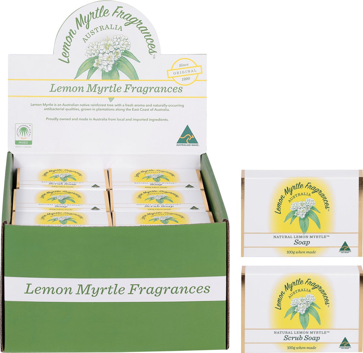 Soap Mixed Plain & Exfoliant 24x100g