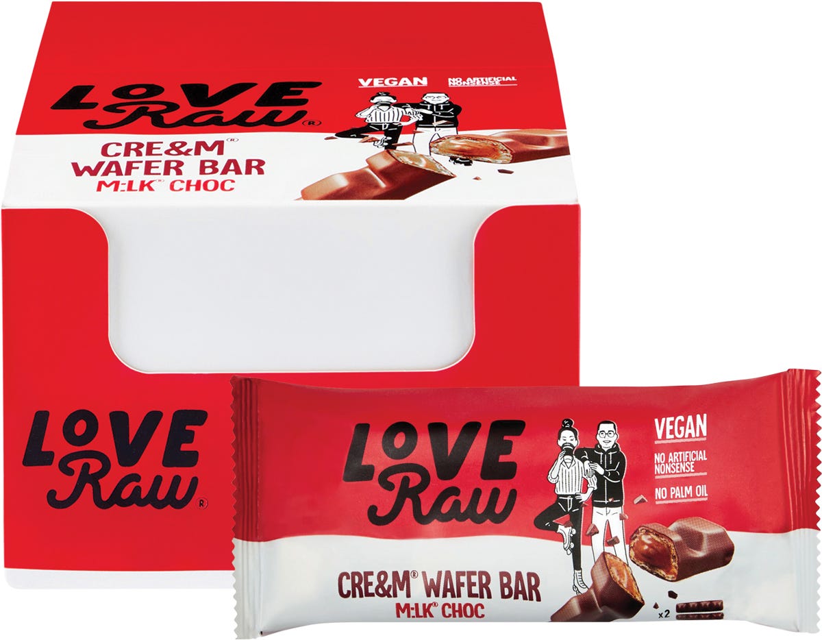 Cre&m Wafer Bar M:lk Choc 12x43g