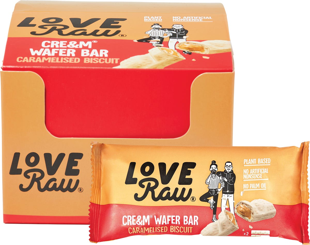Cre&m Wafer Bar Caramelised Biscuit 12x45g