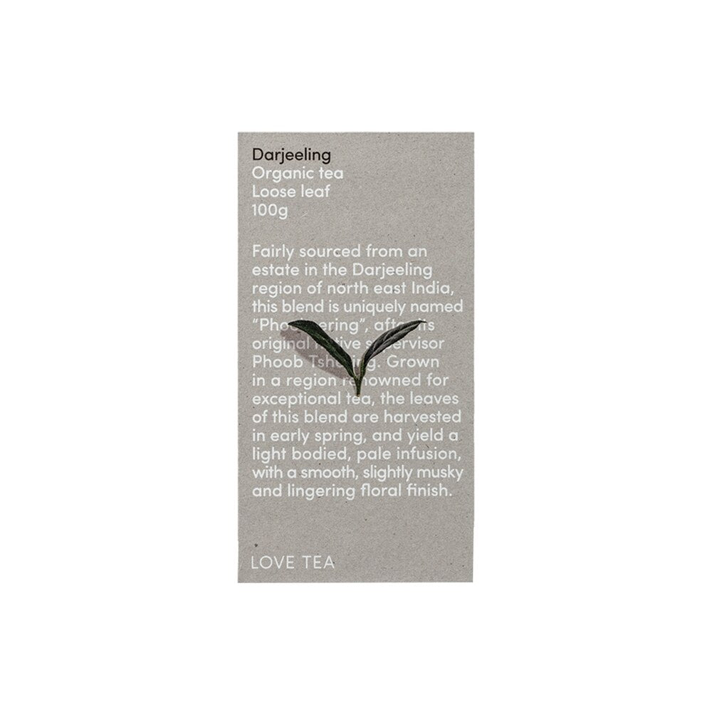 Love Tea Organic Darjeeling Loose Leaf 100g