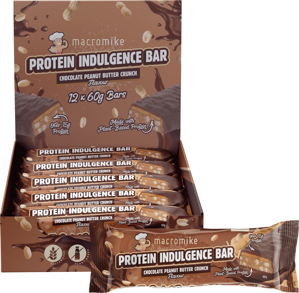 Protein Indulgence Bar Chocolate Peanut Butter 12x60g