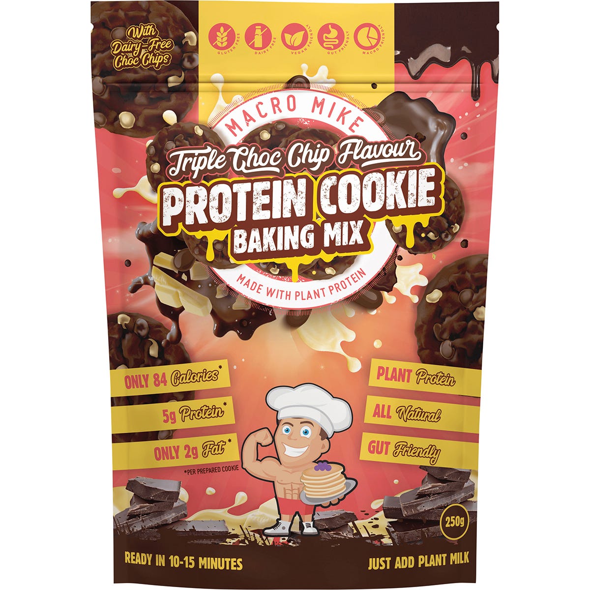 Cookie Baking Mix Almond Protein Triple Chocolate 250g
