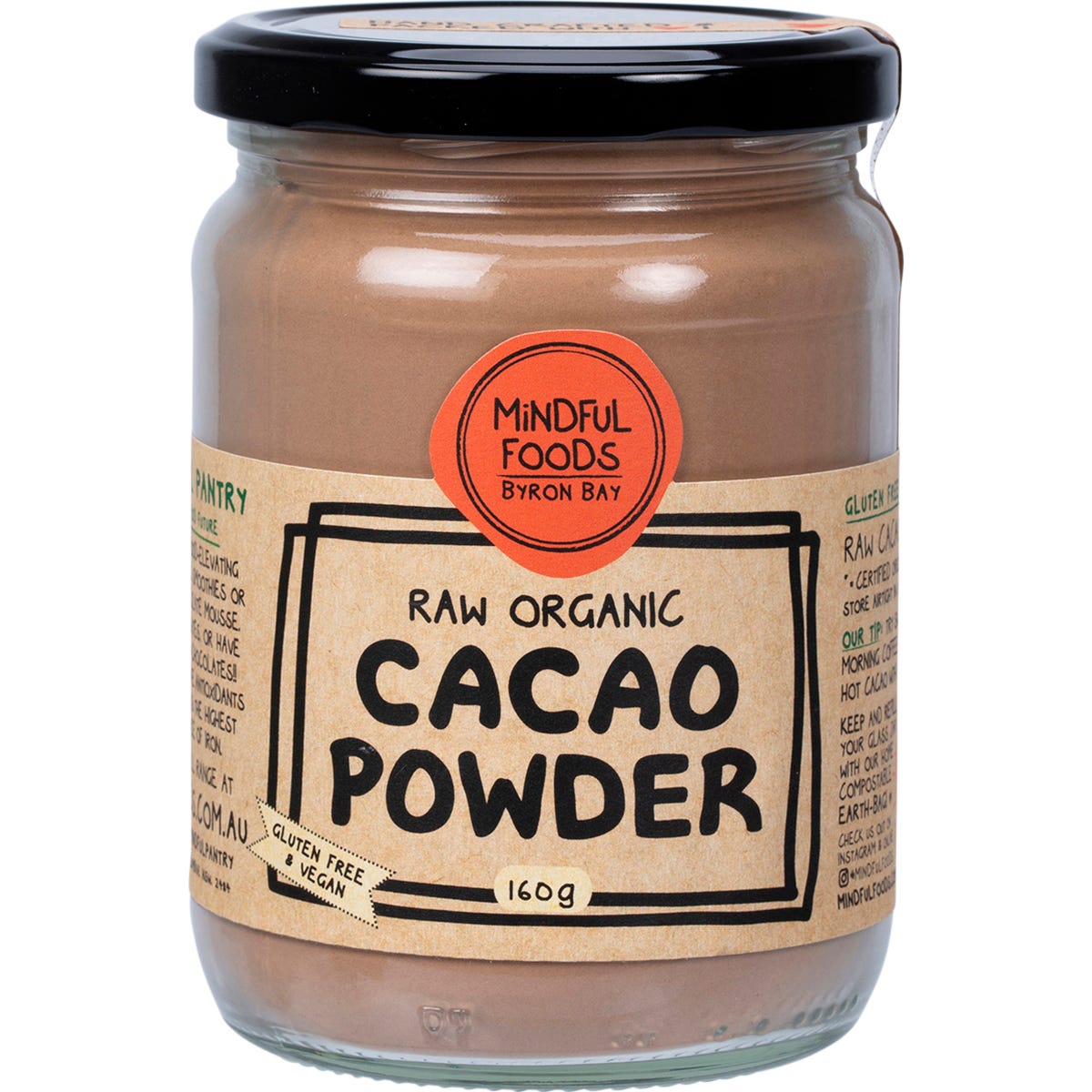 Cacao Powder Raw Organic 160g