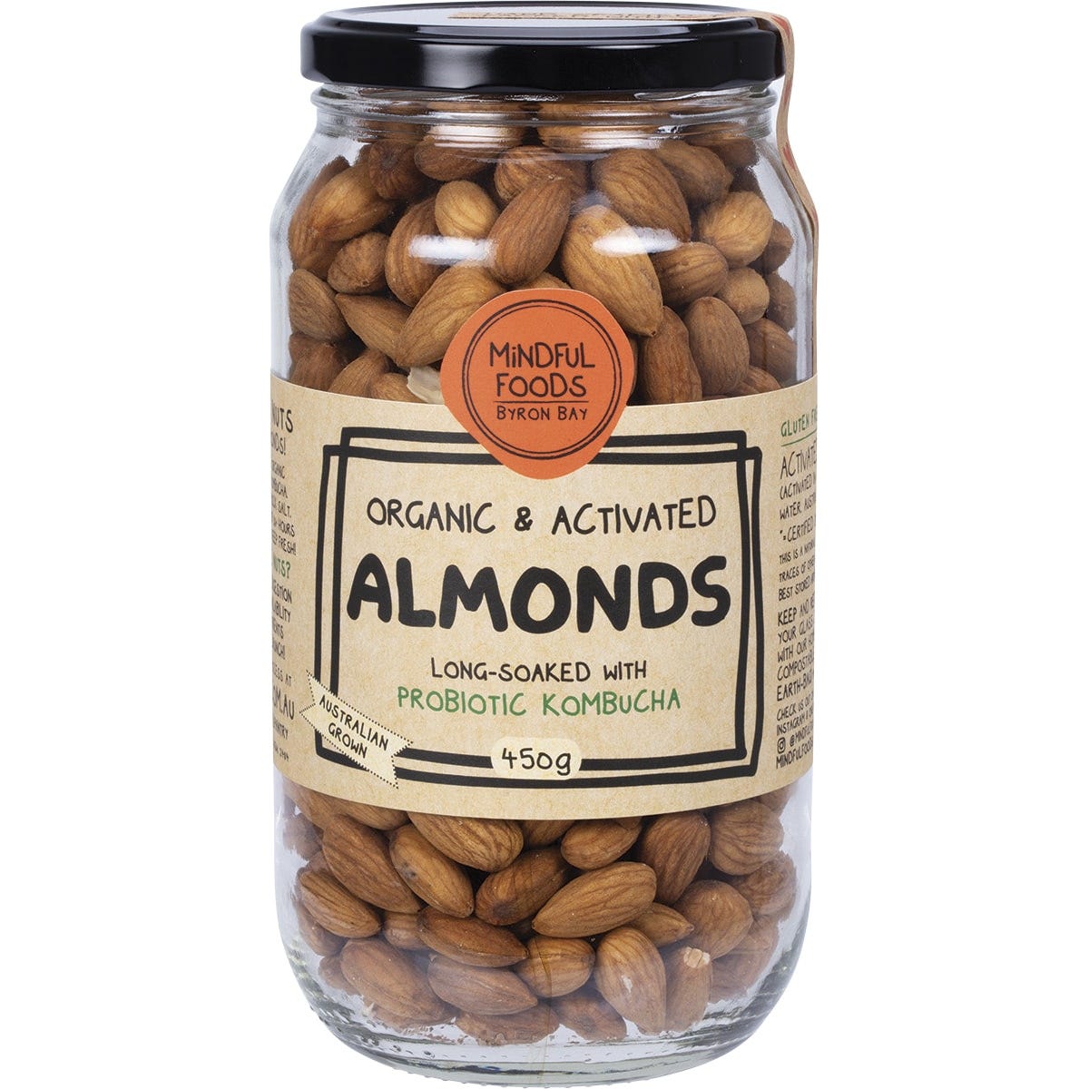 Almonds Organic & Activated 450g