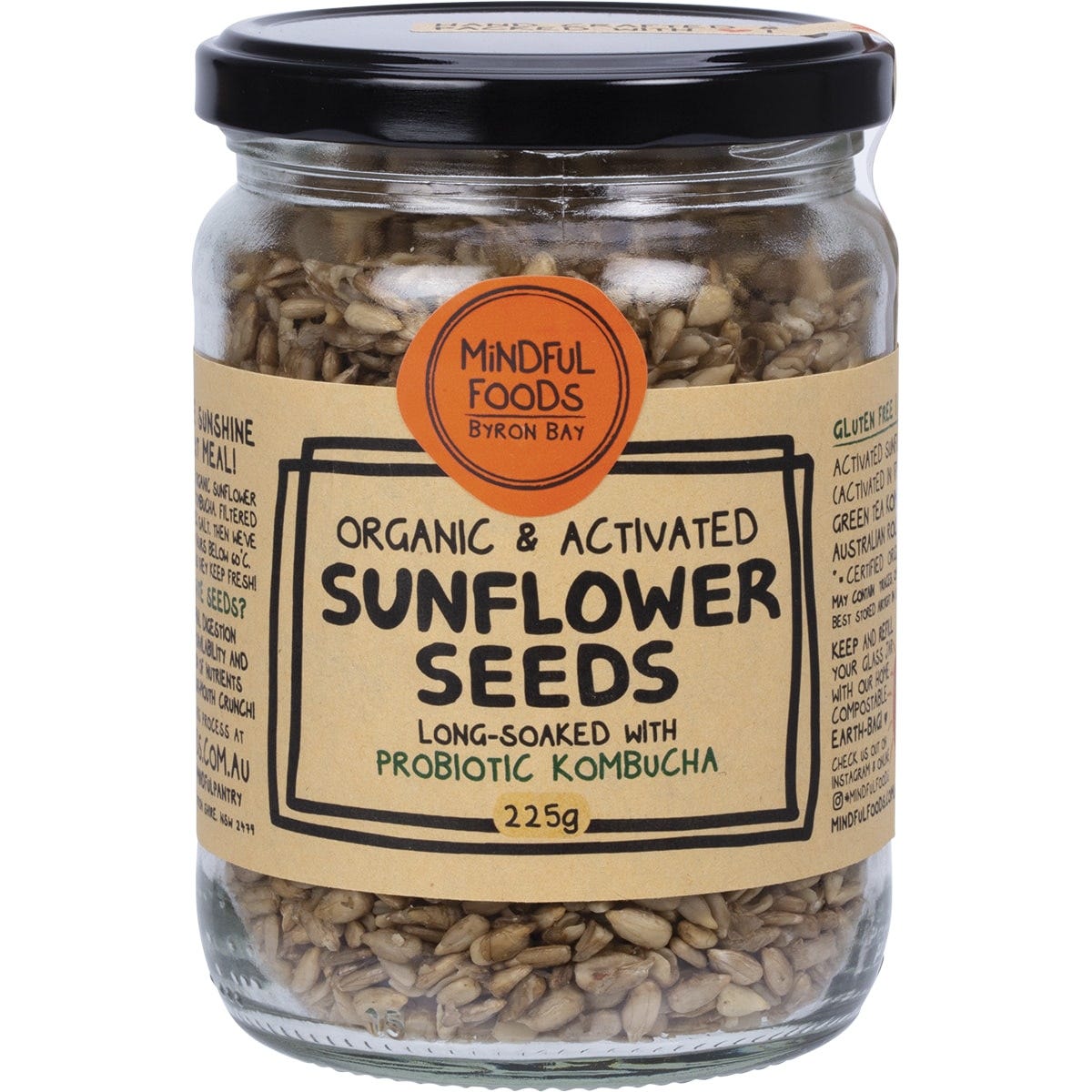 Sunflower Seeds Organic & Activated 225g