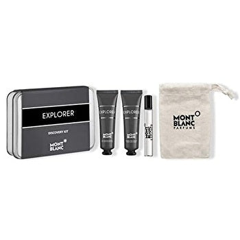 Mont Blanc Explorer Man Discovery Kit Set Eau De Parfum 7.5ml & Sg 30ml+ Asb 30ml