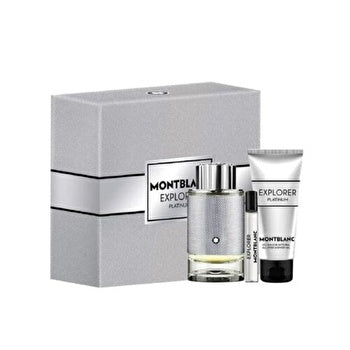 Mont Blanc Explorer Platinum Man Set Eau De Parfum 100ml & Eau De Parfum 7.5ml & All-over Shower gel 100ml