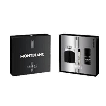 Mont Blanc Legend Man Set Eau De Toilette 100ml & Eau De Toilette 7.5ml & Deo Stick 75g (new Pack)