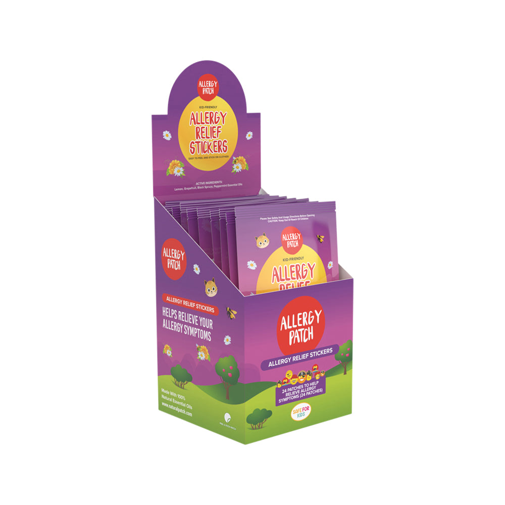 Natpat Allergypatch Organic Allergy Relief Stickers X 24 Pack X 30 Display
