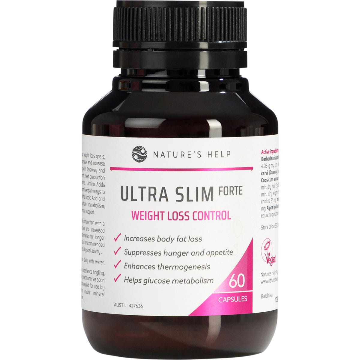 Ultra Slim Forte Weight Loss Control 60 Caps