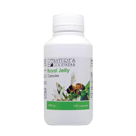 Nat Goodness Royal Jelly Capsules 1000mg 100c