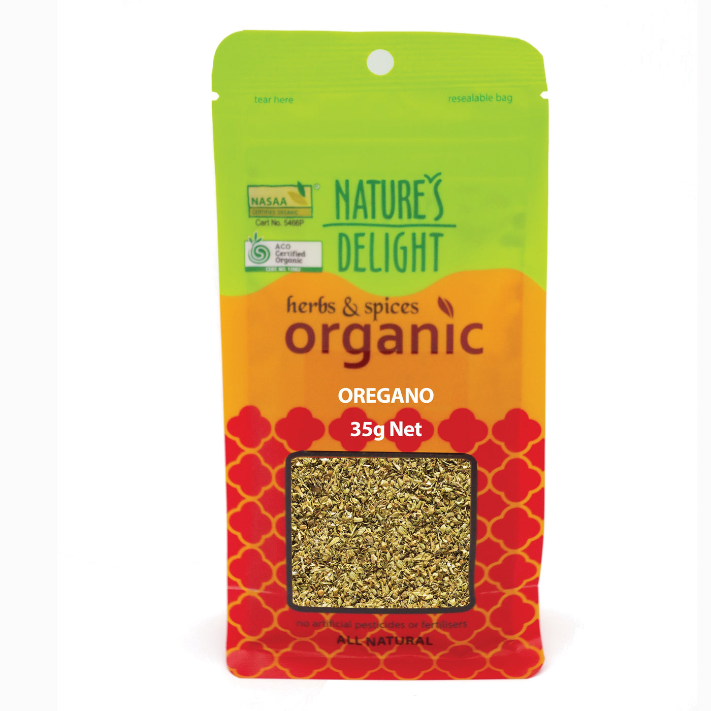 Natures Delight Organic Oregano 35g