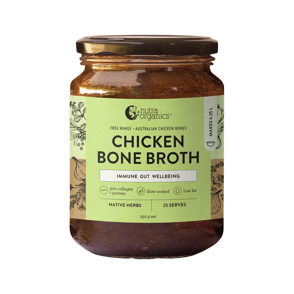 Nutra Org Bone Broth Chicken Concentrate Native Herbs 250g