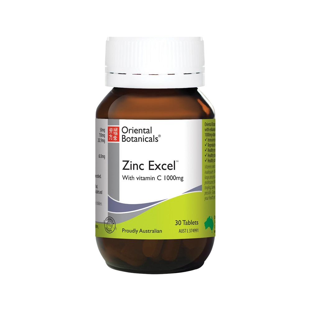 Oriental Botanicals Zinc Excel 30t
