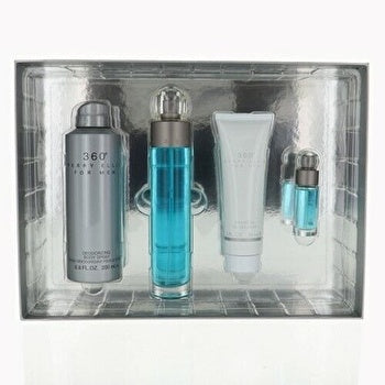 Perry Ellis 360° Man Set Eau De Toilette 100ml & Body Spray 170g & Eau De Toilette 7.5ml & Sg 90ml