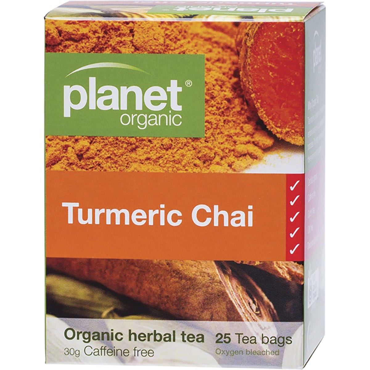Herbal Tea Bags Turmeric Chai 25pk