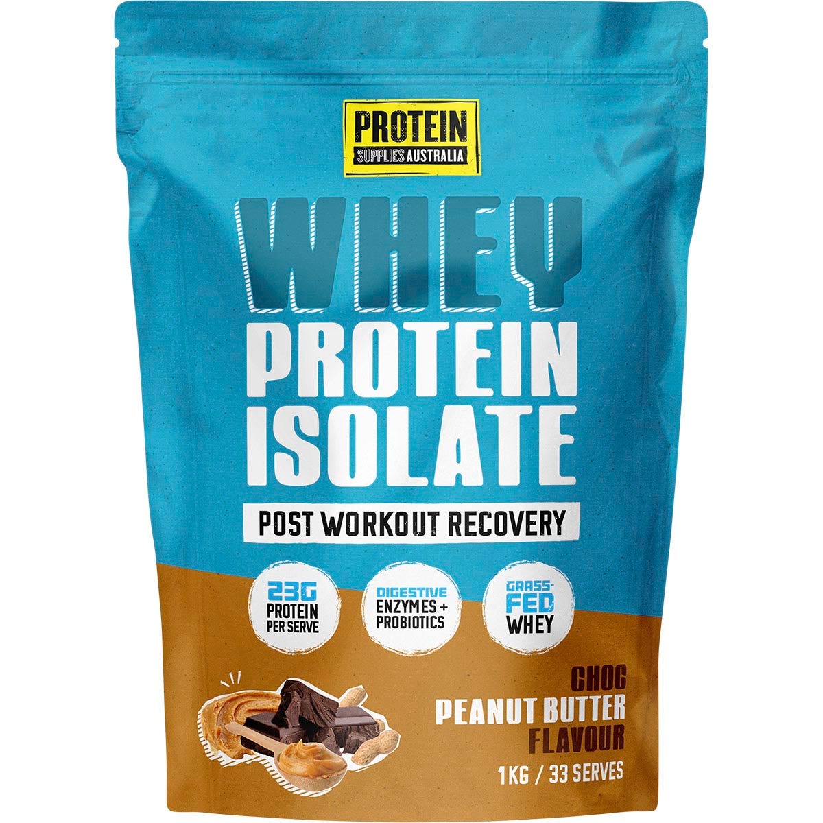 WPI Whey Protein Isolate Choc Peanut 1kg