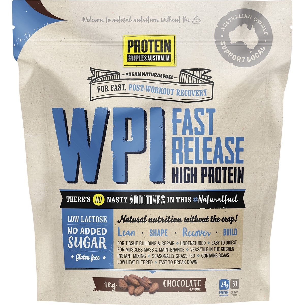 WPI Whey Protein Isolate Chocolate 1kg