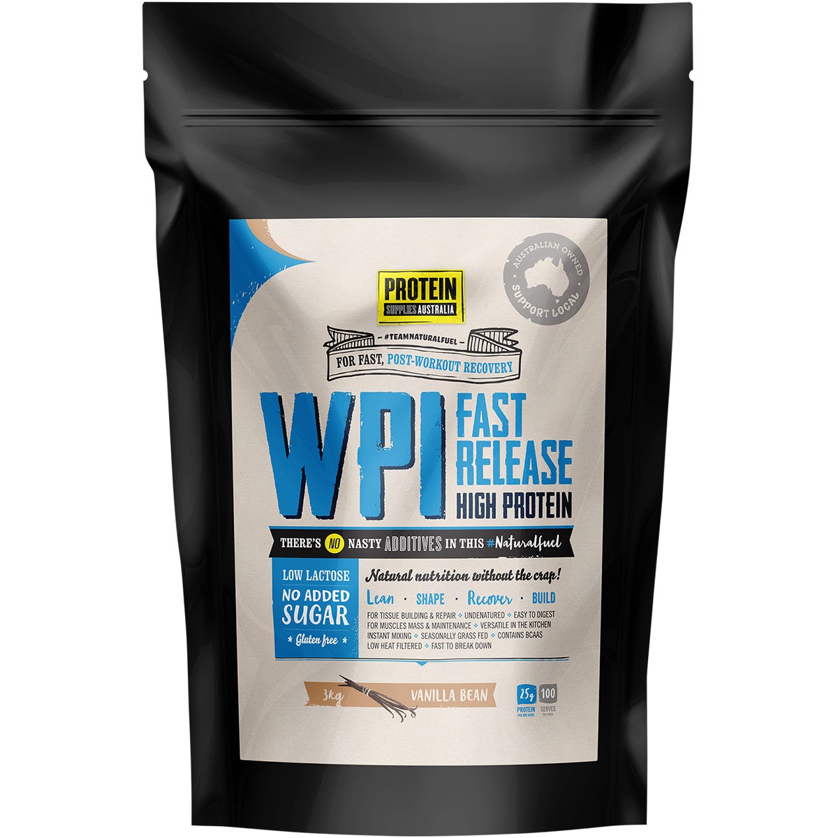 WPI Whey Protein Isolate Vanilla Bean 3kg