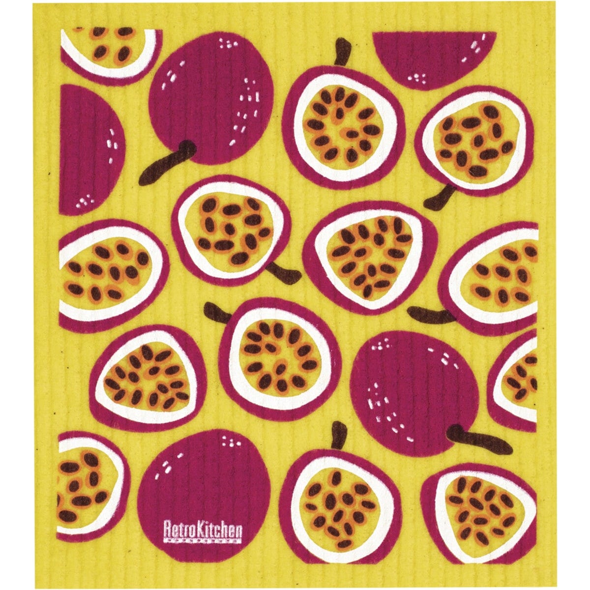100% Compostable Sponge Cloth Passionfruits