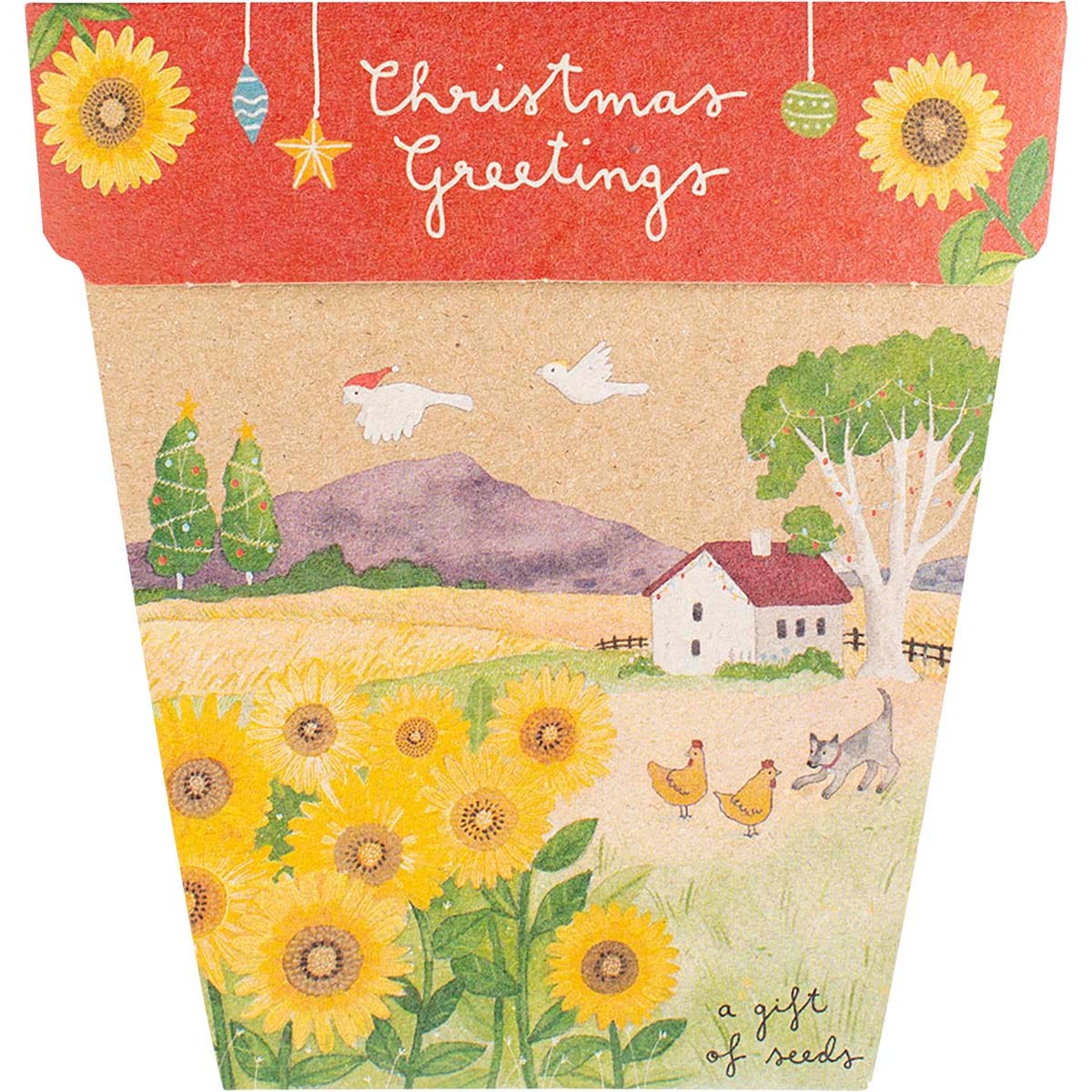 Gift of Seeds Christmas Sunflowers