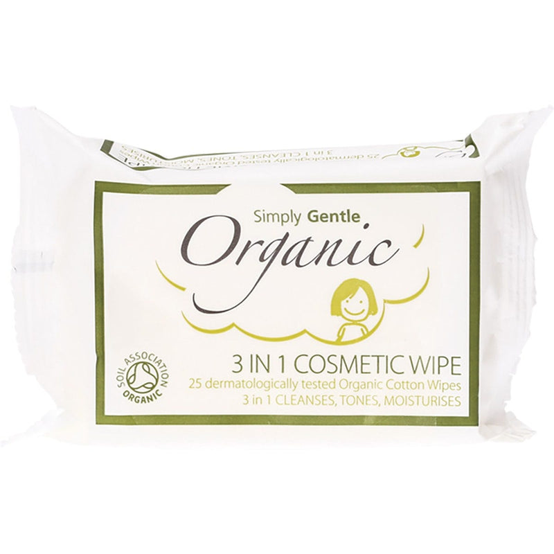 3 in 1 Cosmetic Wipe Cleanses, Tones, Moisturises 25pk