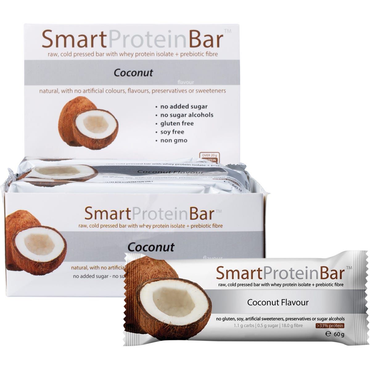 Coconut Protein Bar 12x60g