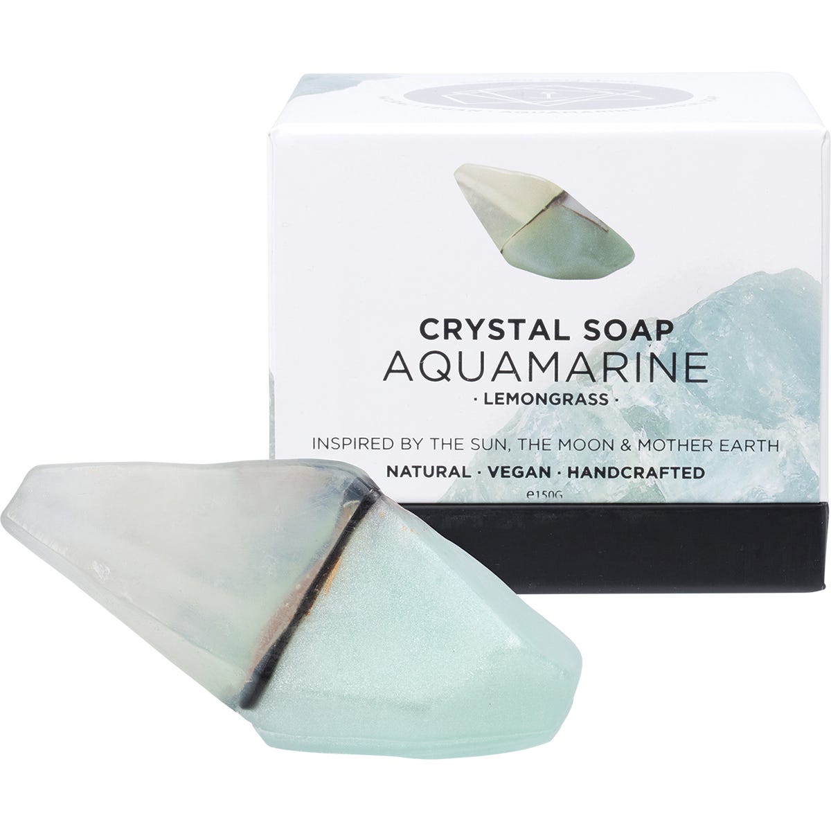 Crystal Soap Aquamarine Lemongrass 150g