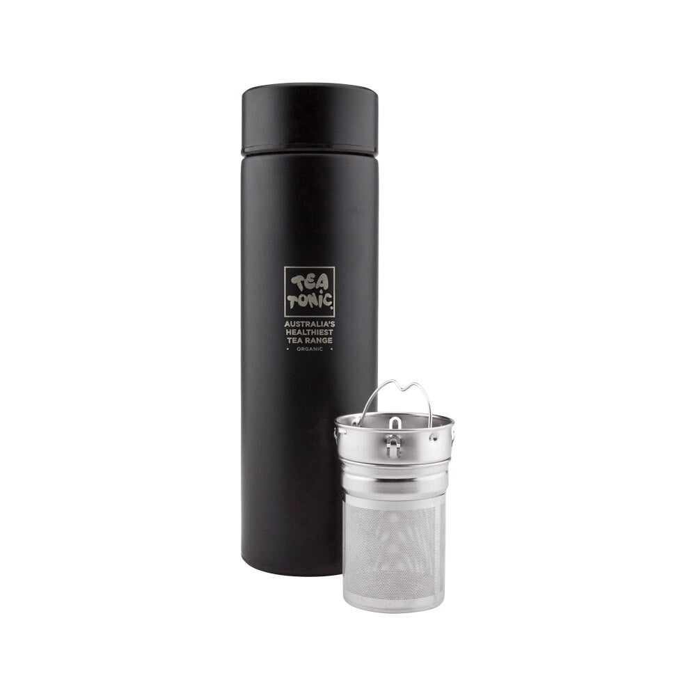 Tea Tonic Bottle Thermal Black 450ml