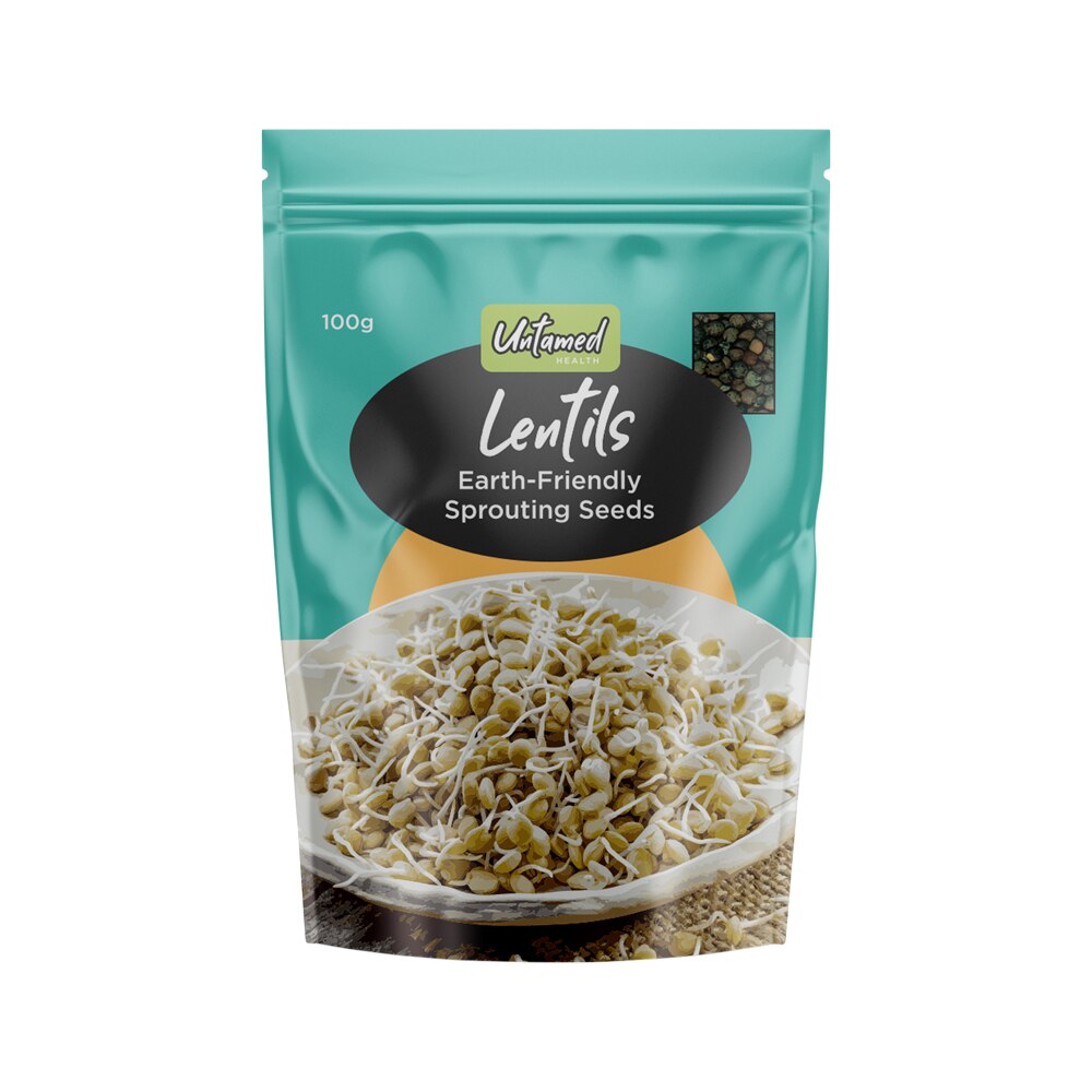 Untamed Health Sprouting Seeds Lentils 100g