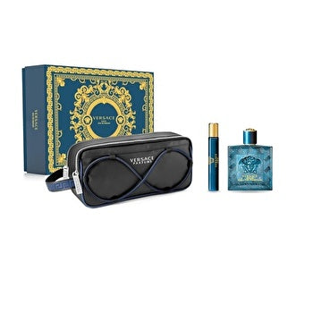 Versace Eros Man Set Eau De Parfum 100ml+ Eau De Parfum 10ml & Trousse Bag