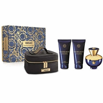 Versace Pour Femme Dylan Blue Set Eau De Parfum 100ml & Bl 100ml & Bath & Sg 100ml & Pouch