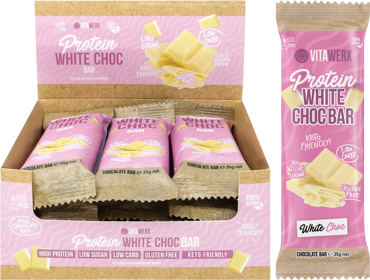 Protein White Chocolate Bar 12x35g
