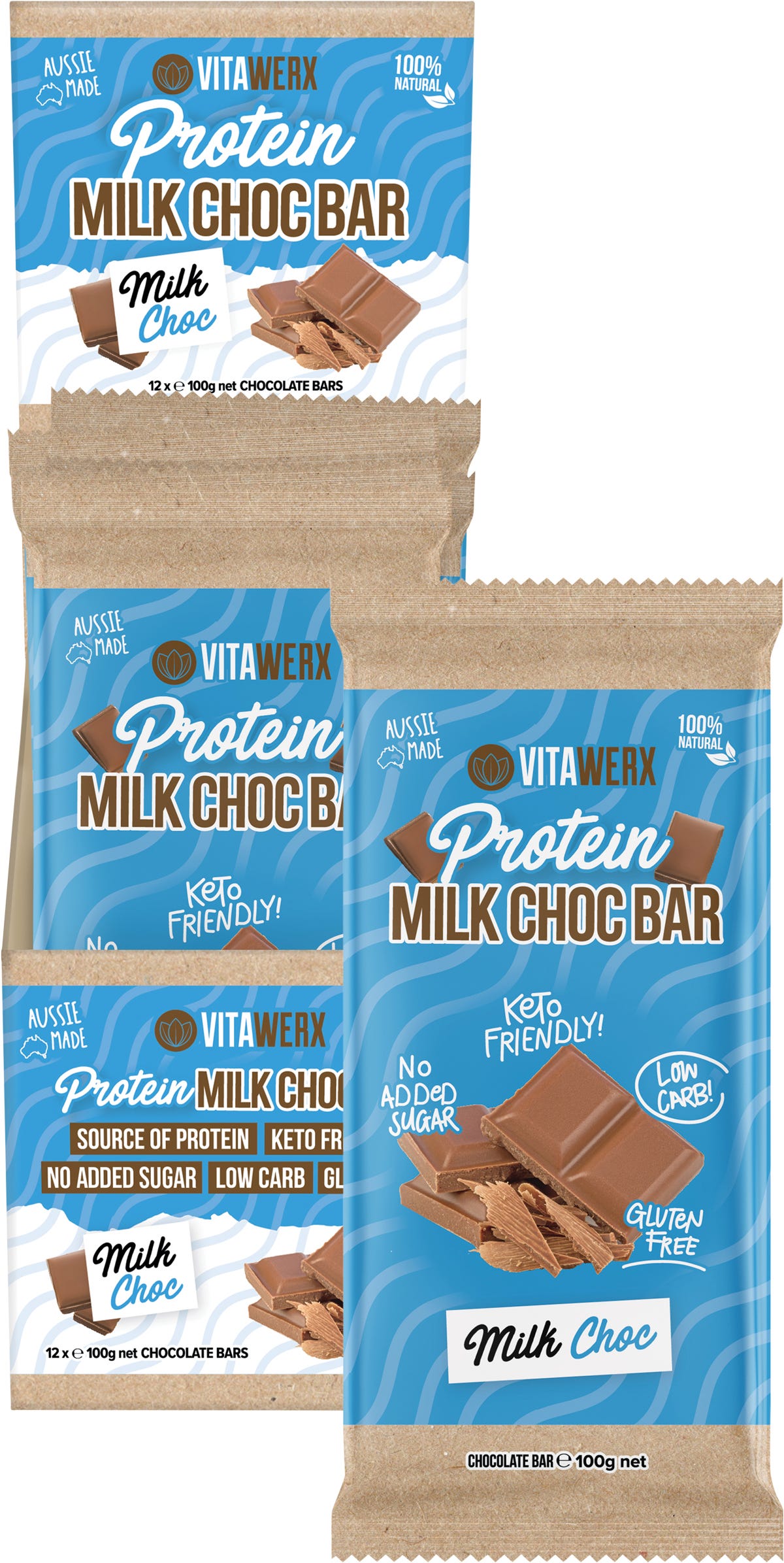 Protein Milk Chocolate Bar 12x100g