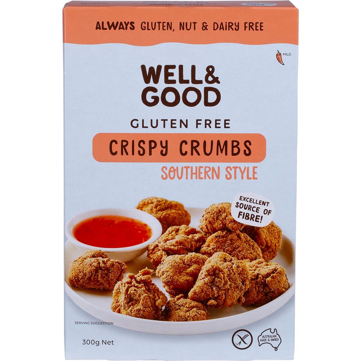 WELL & GOOD Crispy Crumbs Southern Style 300g