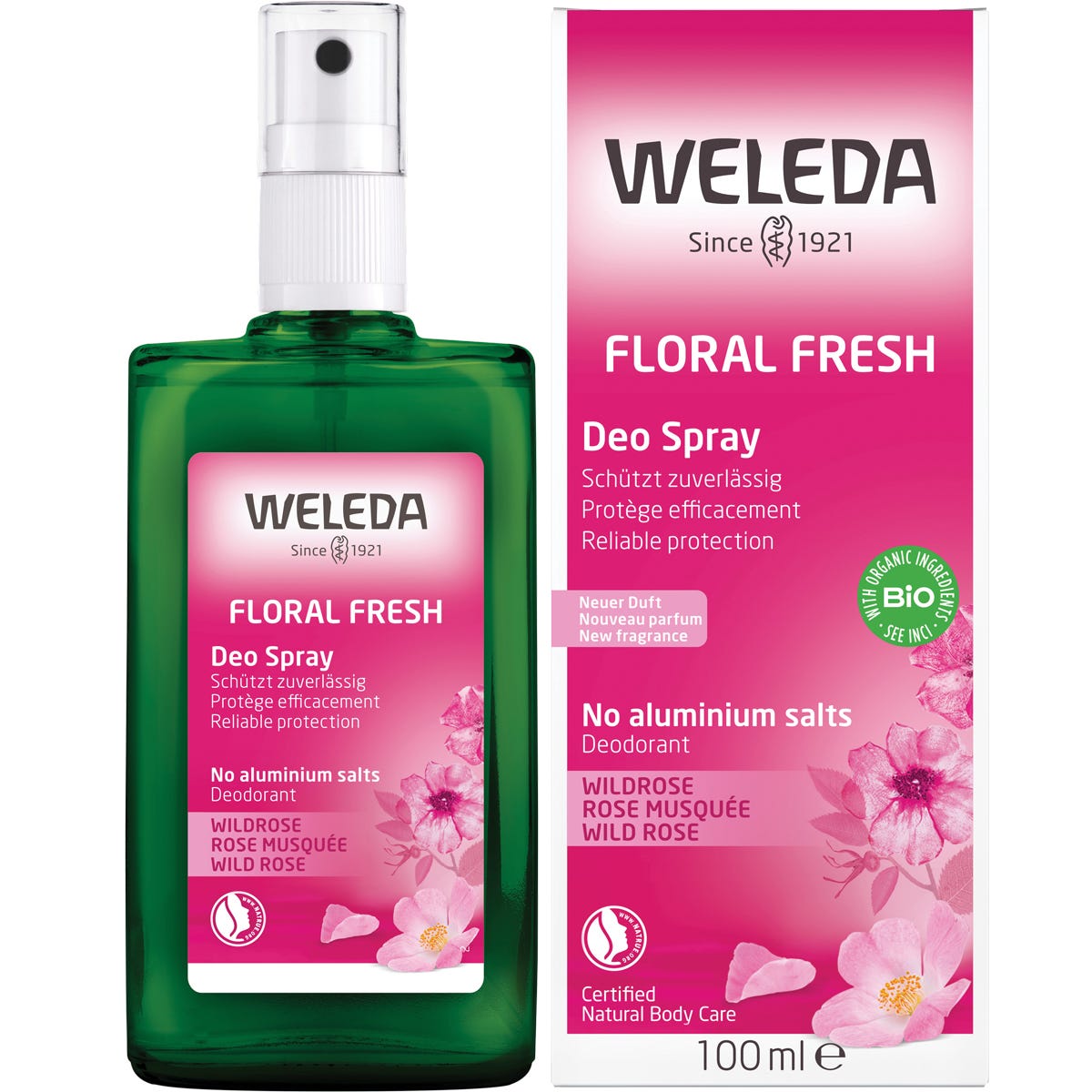 Deo Spray Floral Fresh Wild Rose 100ml