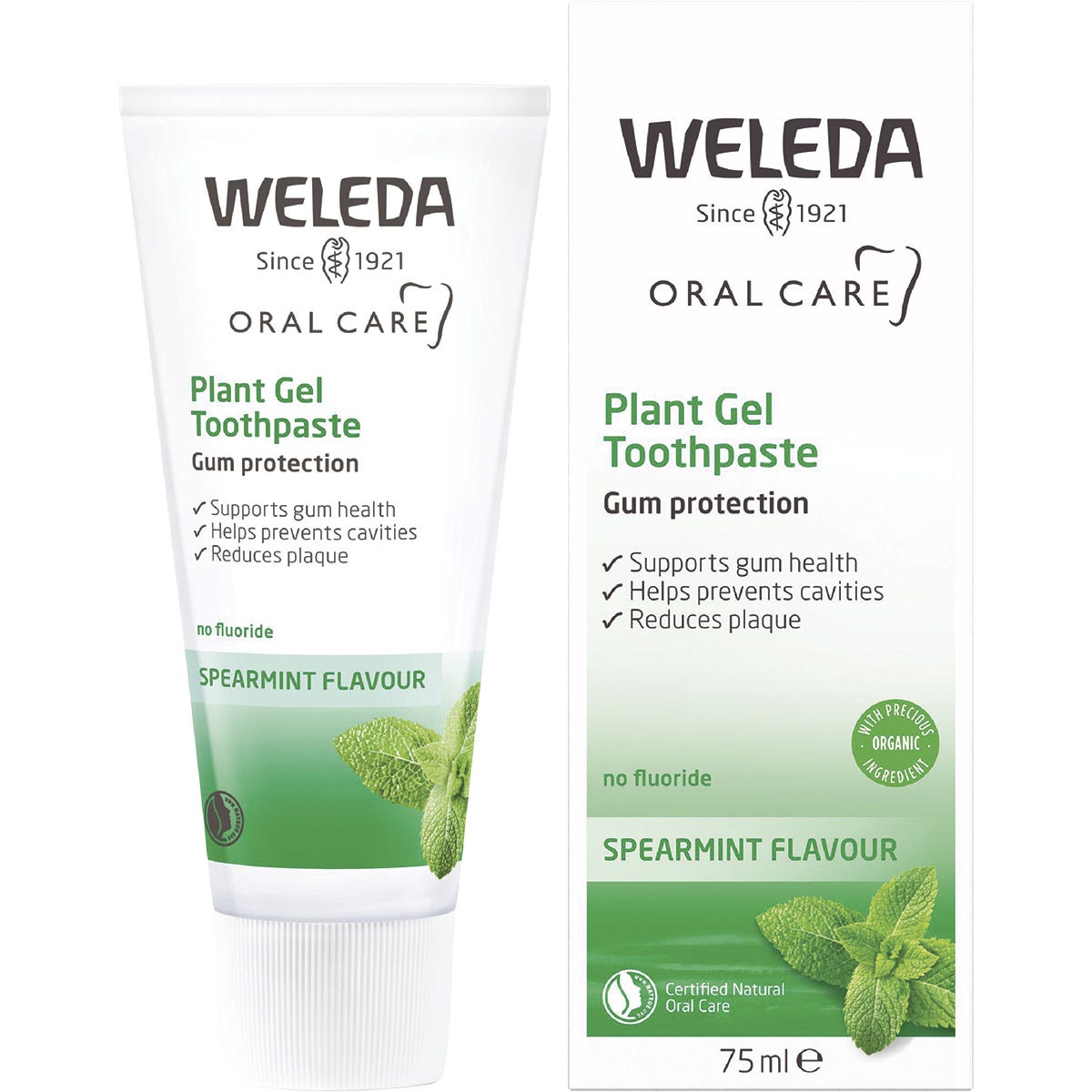 Toothpaste Plant Gel Spearmint Flavour 75ml