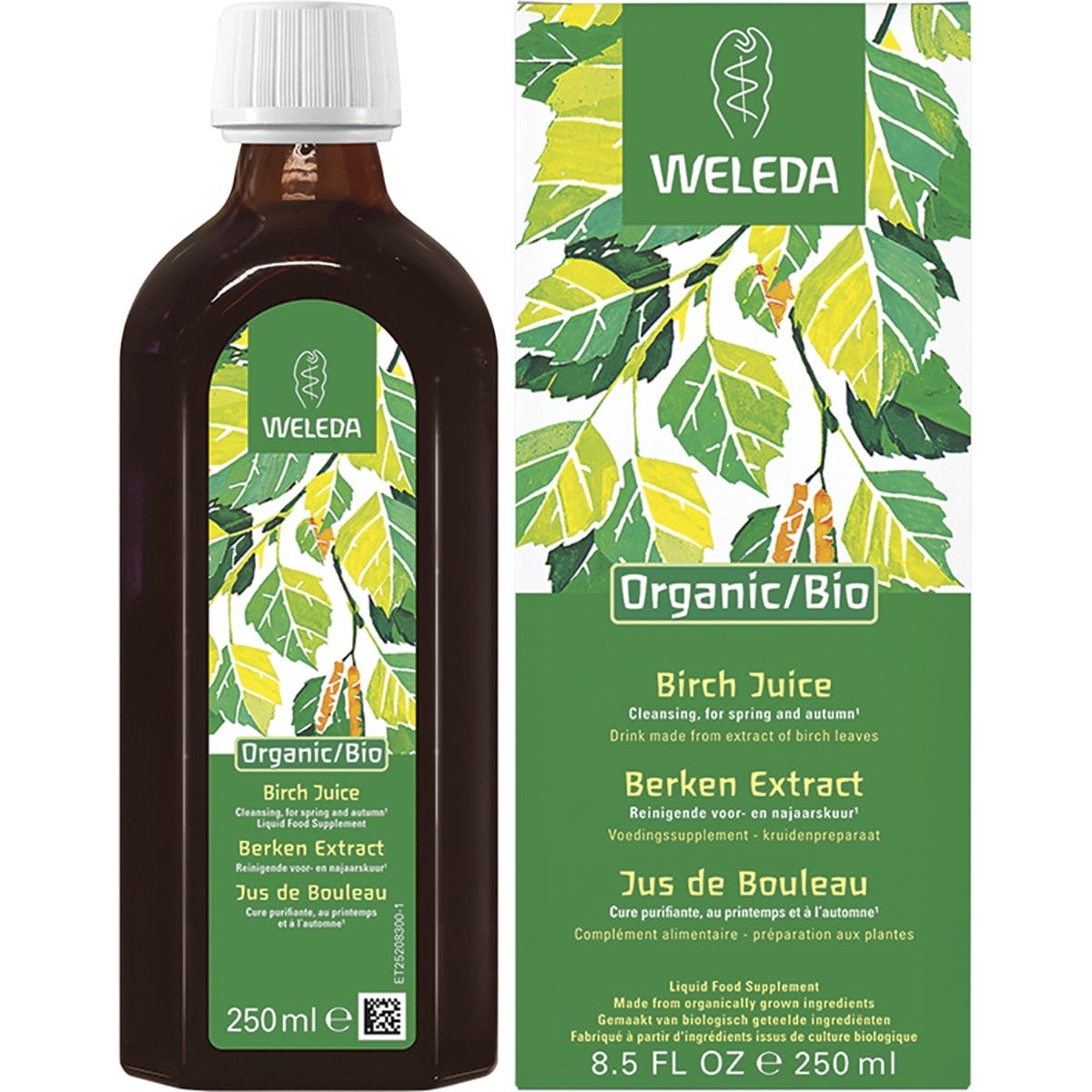 Organic Bio Birch Juice Liquid Food Supplement 250ml