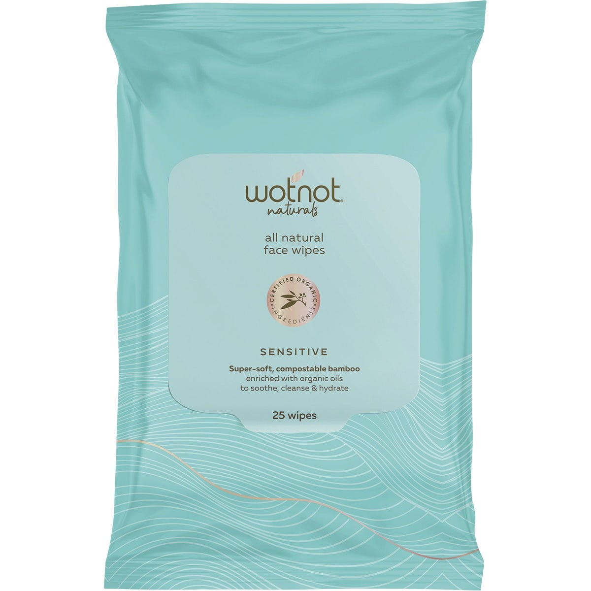 Natural Face Wipes Sensitive 25pk