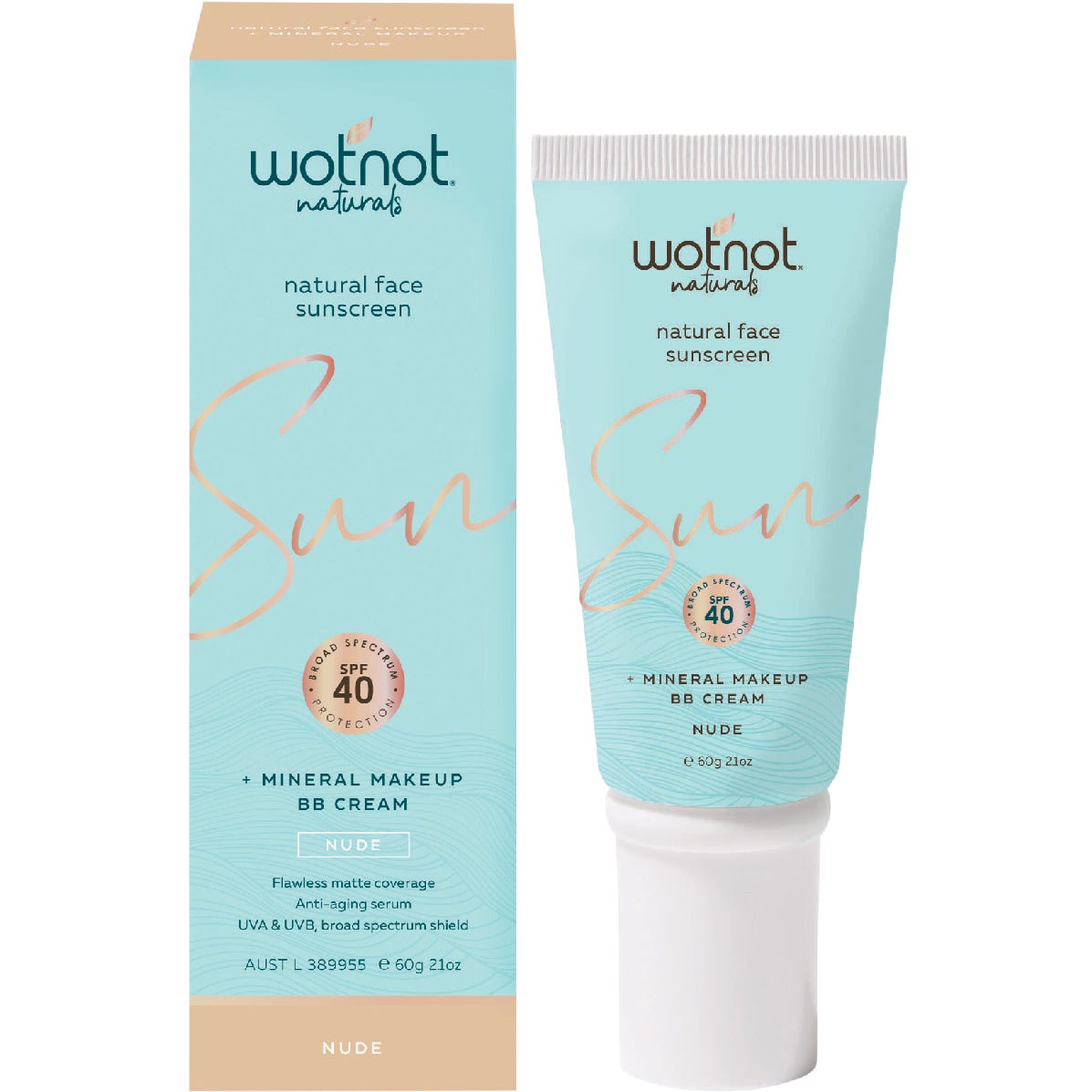 Natural Face Sunscreen 40 SPF Nude BB Cream 60g