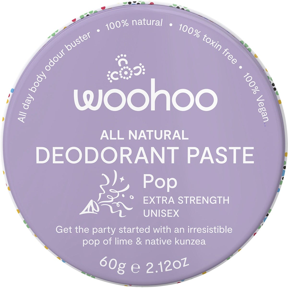 Deodorant Paste Tin Pop Extra Strength 60g