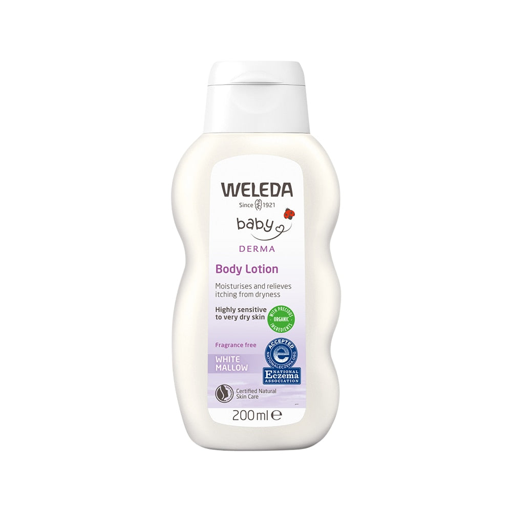 Weleda Baby Derma Body Lotion White Mallow Frag Free 200ml